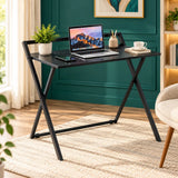 Folding Computer Desk, Foldable Desk for Small Space