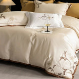 Elegant Vintage Style Embroidery Duvet Set