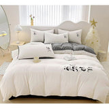 Panda Embroidery Duvet Set - The Linen House