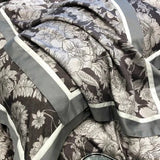 Flowers & Leaves Soft Fabric Printed Bedding Duvet Set – Cozy & Stylish