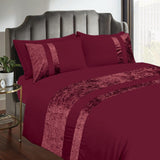 Velvet Stripe Duvet Set - The Linen House