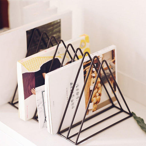 Magazine Storage Racks (Triangle) Shelf Minimalist - The Linen House
