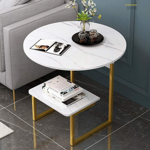 Round Coffee Side Table - The Linen House