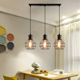 Industrial Vintage 3 Flame Chandelier Light Recessed Ceiling Light