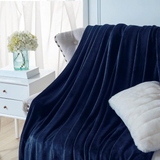 Flannel Fleece Blanket Navy