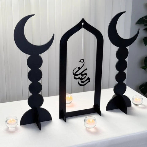 Ramadan Mubarak Home Décor Set(Pack of 3)