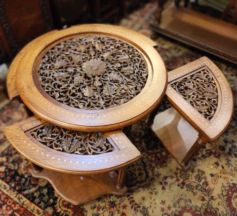 Center table set / Nest of tables / pizza table - The Linen House