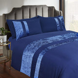 Velvet Stripe Duvet Set