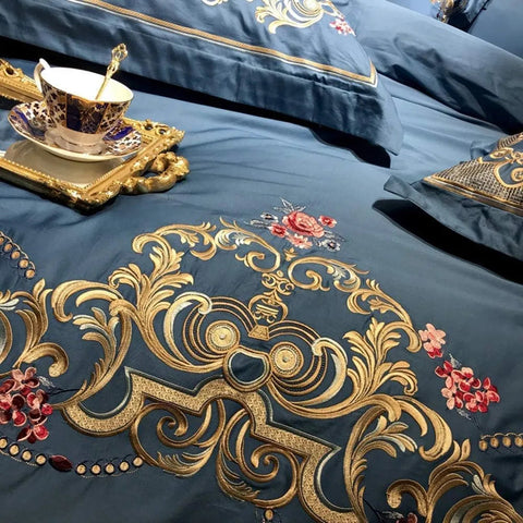 Elegant Embroidery Duvet Set - The Linen House