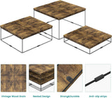 3-Tier Rustic Wooden Cake Stand – Square Dessert & Cupcake Display Risers