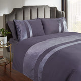 Velvet Stripe Duvet Set - The Linen House