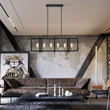 Farmhouse Kitchen Island Pendant Light Fixtures Ceiling 6-Light Rustic Hanging Chandelier