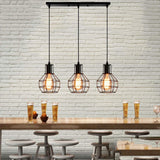 Industrial Vintage 3 Flame Chandelier Light Recessed Ceiling Light