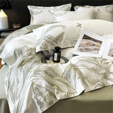Luxury Botanical Embroidery Duvet Set