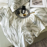 Luxury Botanical Embroidery Duvet Set