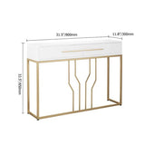 Modern Narrow Console Table with Storage Entryway Table with Drawers - The Linen House