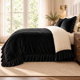 Black Velvet Duvet Set