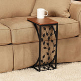 Leaf Design Sofa Side Table C Shape