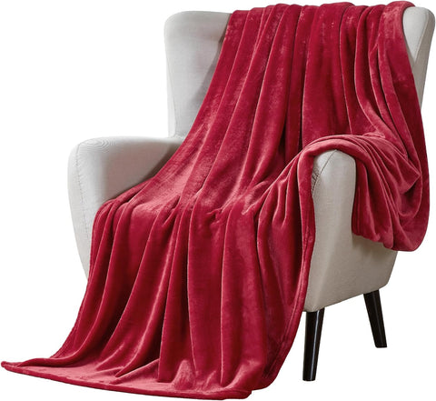 Soft Flannel Fleece Blanket red