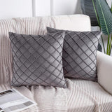 Velvet Pinch Pleated Cushion Cover - The Linen House