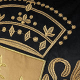 Royal Crest Embroidered Cushion Cover Style 2