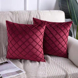 Velvet Pinch Pleated Cushion Cover - The Linen House