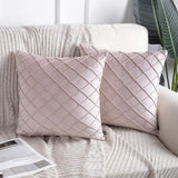 Velvet Pinch Pleated Cushion Cover - The Linen House