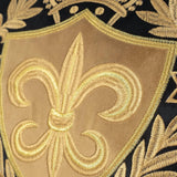 Royal Crest Embroidered Cushion Cover Style 1