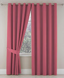 Plain Dyed Eyelet Curtains with linning  