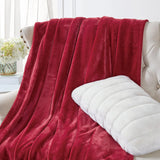 Soft Flannel Fleece Blanket red