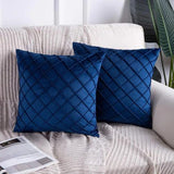 Velvet Pinch Pleated Cushion Cover - The Linen House