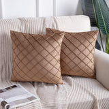 Velvet Pinch Pleated Cushion Cover - The Linen House