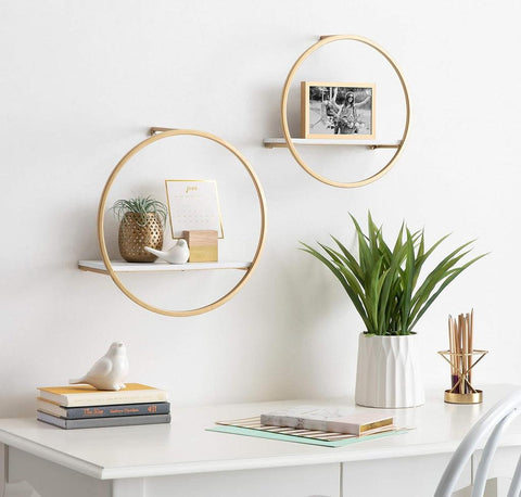 Modern Glam Floating Wall Shelf - The Linen House