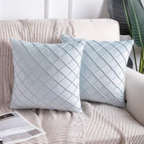 Velvet Pinch Pleated Cushion Cover - The Linen House