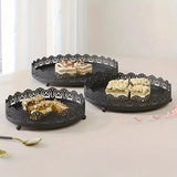 Elegant Lace Display Tray Set