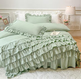 Waterfall Ruffle Duvet Cover Set - The Linen House