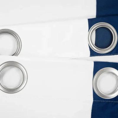Curtains with patch design - The Linen House