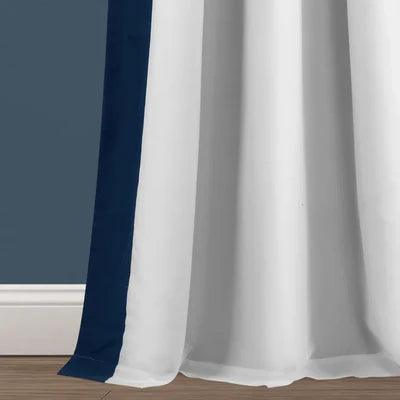 Curtains with patch design - The Linen House
