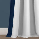 Curtains with patch design - The Linen House
