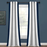 Curtains with patch design - The Linen House