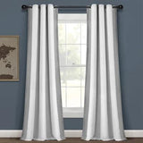 Curtains with patch design - The Linen House