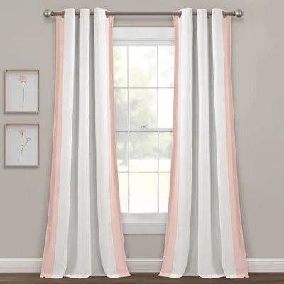 Curtains with patch design - The Linen House