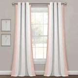 Curtains with patch design - The Linen House