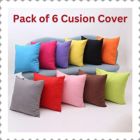 Cotton Cushion Cover ( pack of 6 ) - The Linen House