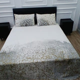 Printed Bedsheet (golden doted)