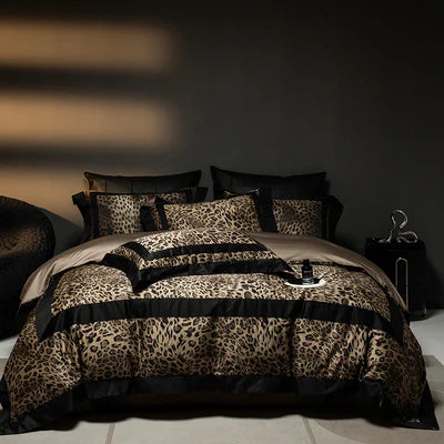 Leopard Print Duvet Set – Bold & Timeless Elegance