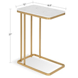 C Shape Golden End Table