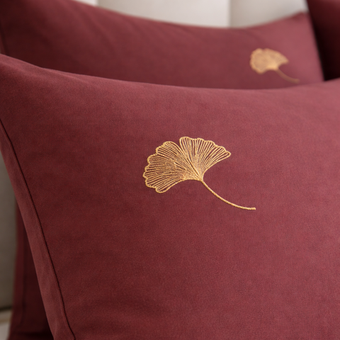 Gingko Embroidered Bedding Set