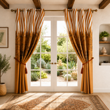 Rust Brown Designer Blackout Curtains