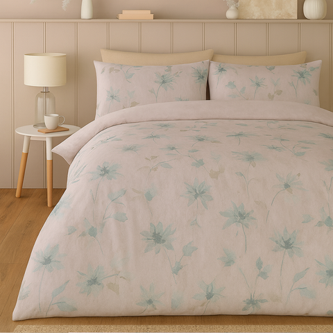 Mix Floral Luxury  Bedsheet (3 pcs)